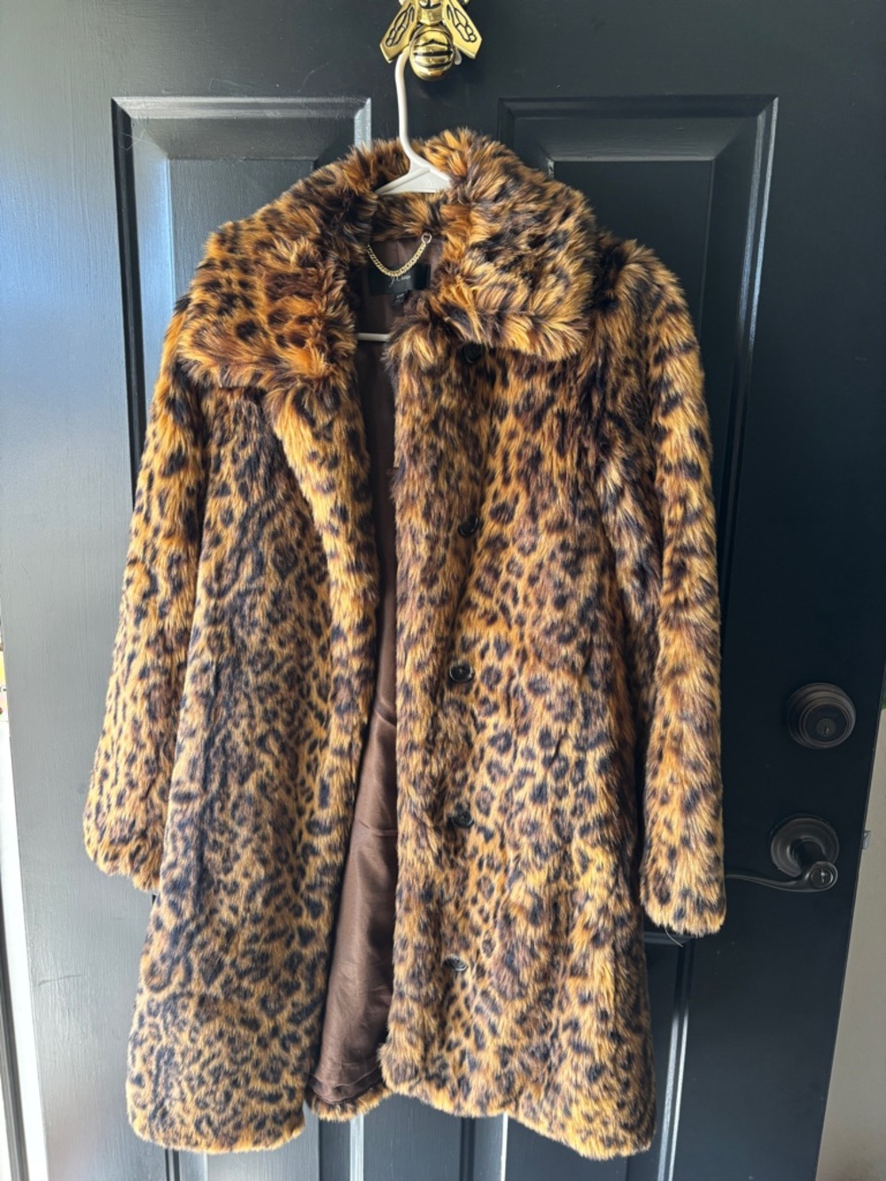 J. Crew Faux Leopard Jacket XXS EUC